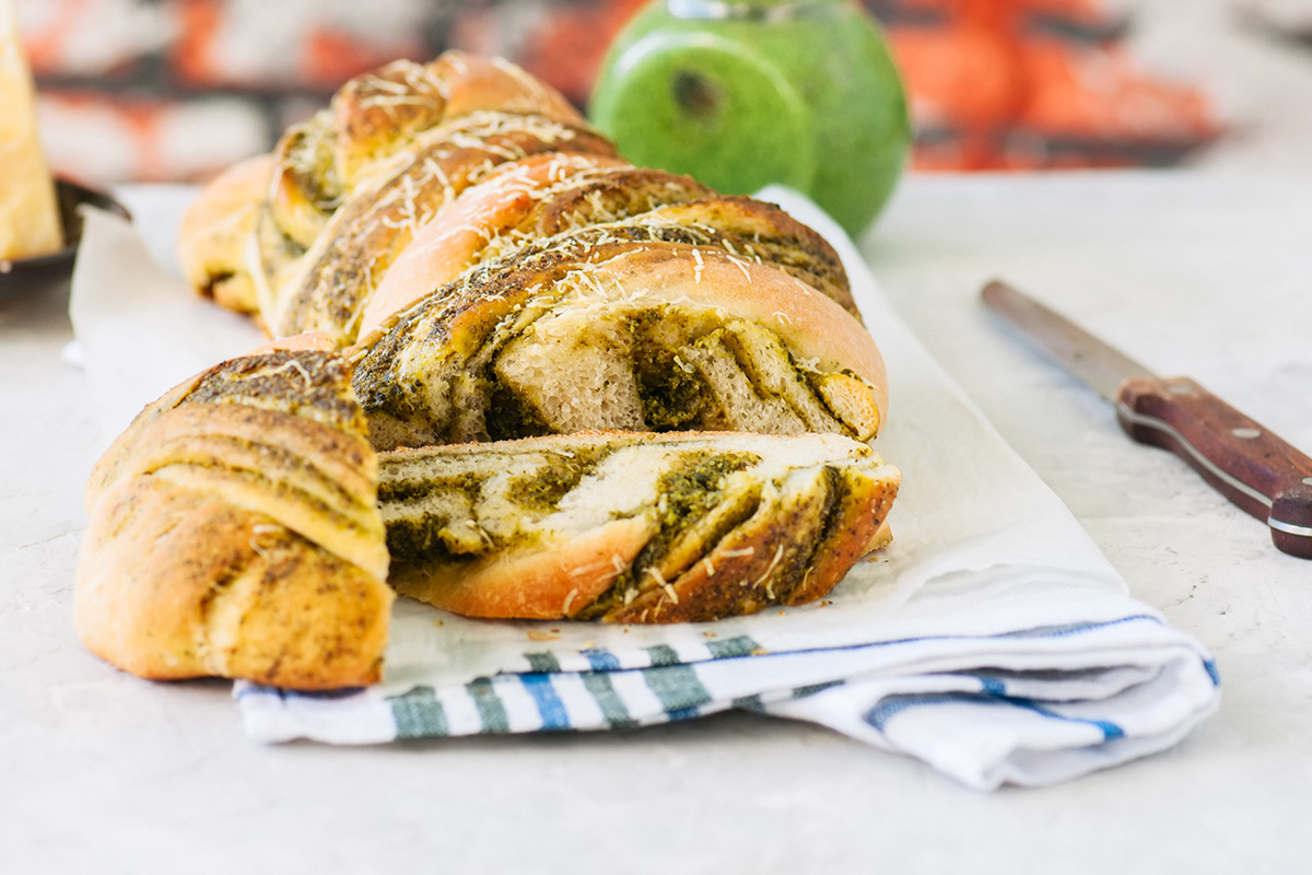 Vlechtbrood basilicum