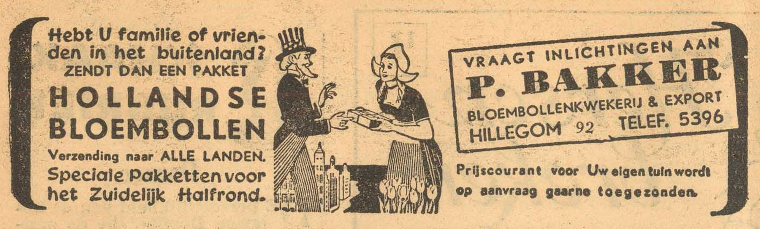Advertentie Haagsche Post 1950