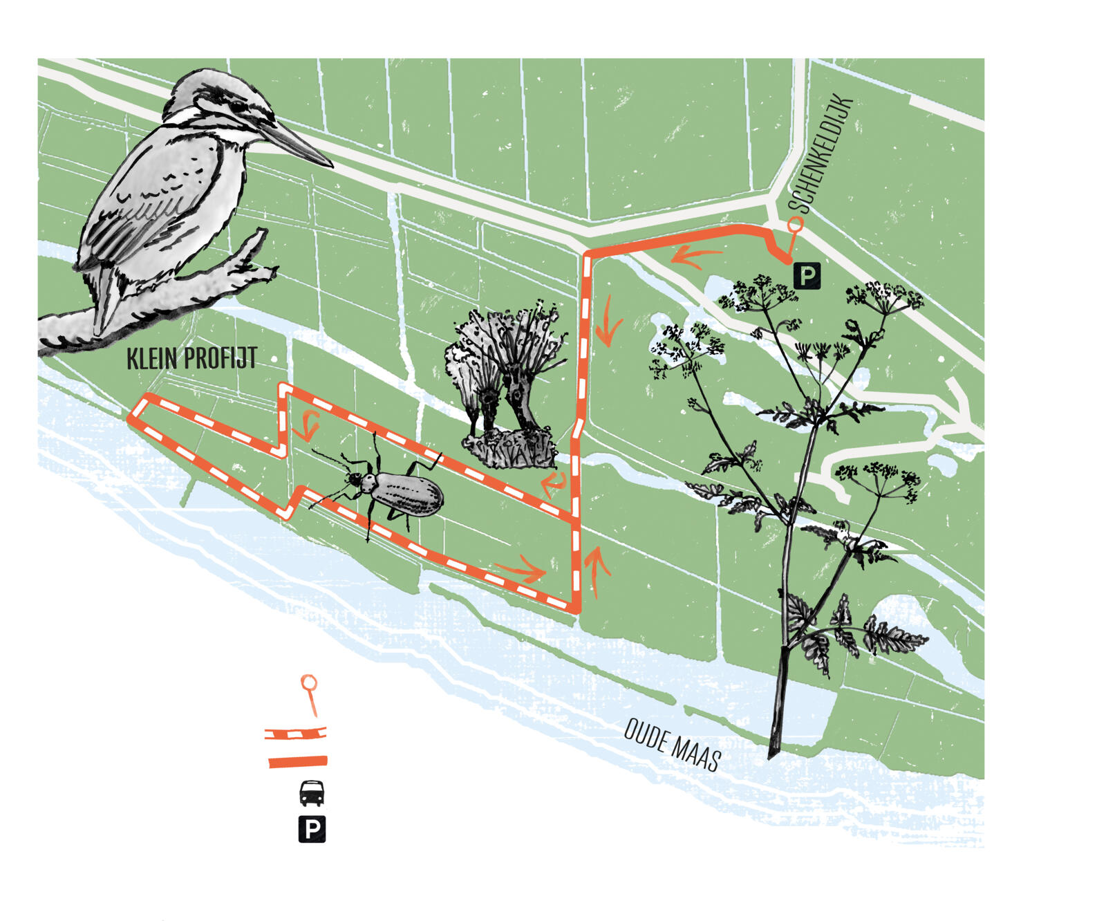 Wandelroute maas